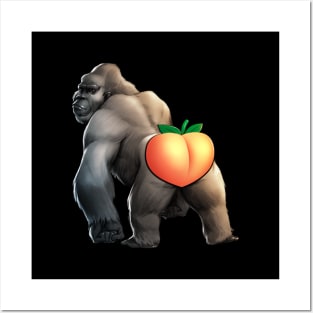 Silverback Peach Posters and Art